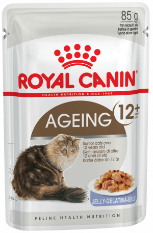 Royal Canin Ageing +12 влажный корм для кошек старше 12 лет кусочки в желе, 85 г.Продается кратно 6шт.
